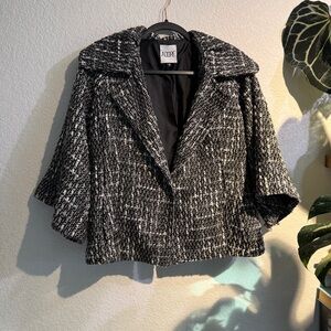 Adore Wool Blend Twead Cape Jacket